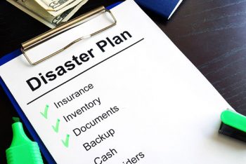 A Disaster Plan checklist.