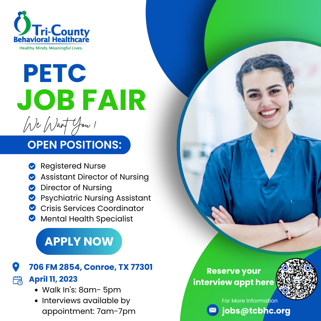 Tricounty Behavioral Healthcare PETC Job Fair