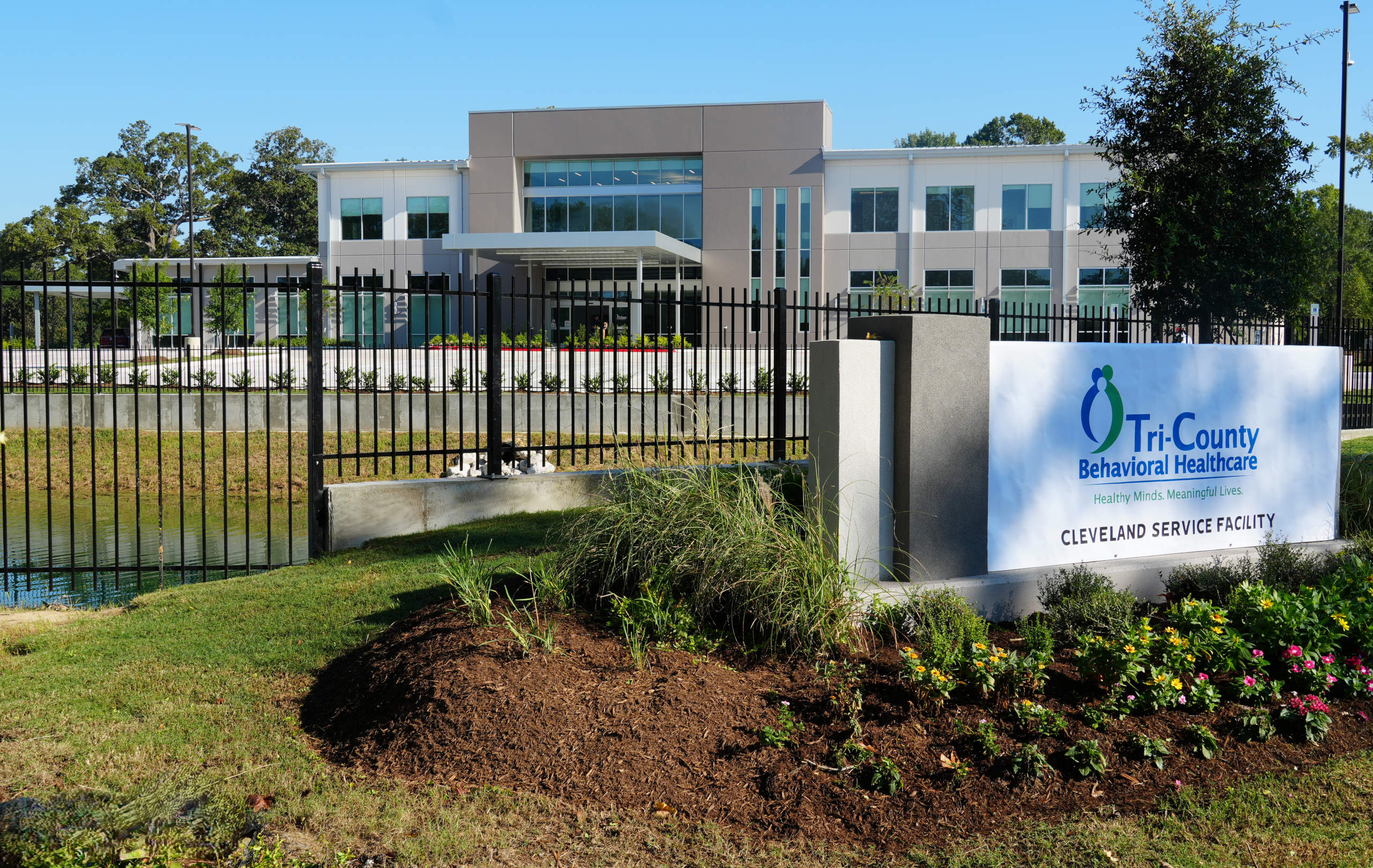 The new Tri-County Behavioral Healthcare service facility center in Cleveland, Texas.